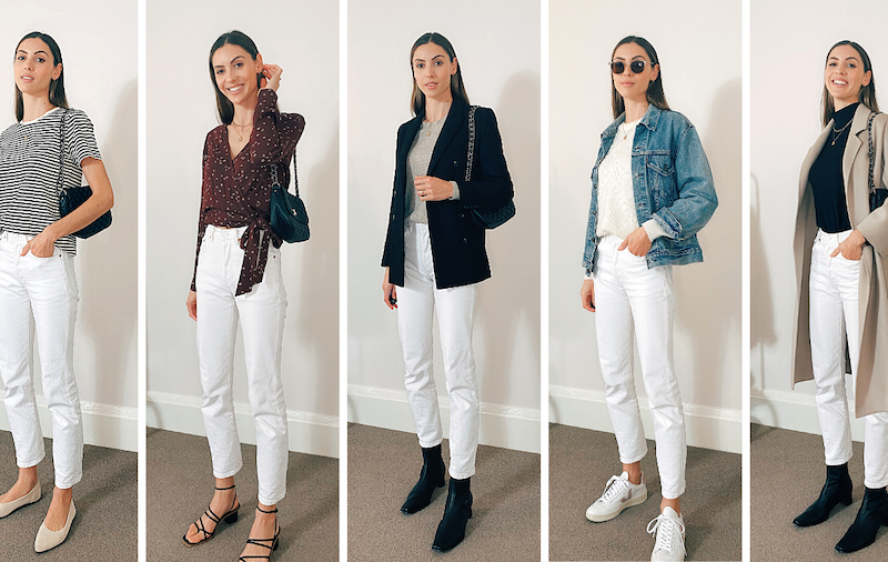 8 Ways to Style White Jeans (Wearable White Jean Outfits)