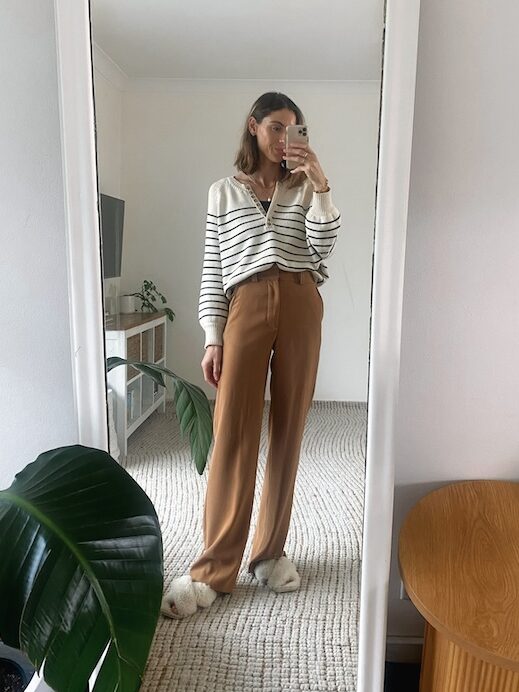 cosy work from home outfit idea